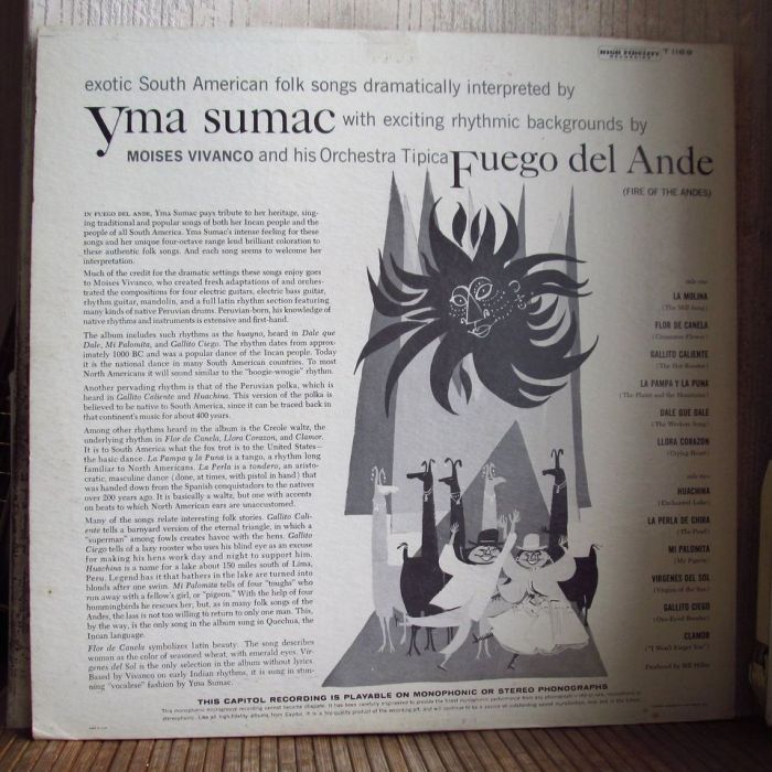 Платівка Іма Сумак| Yma Sumac – Fuego Del Ande