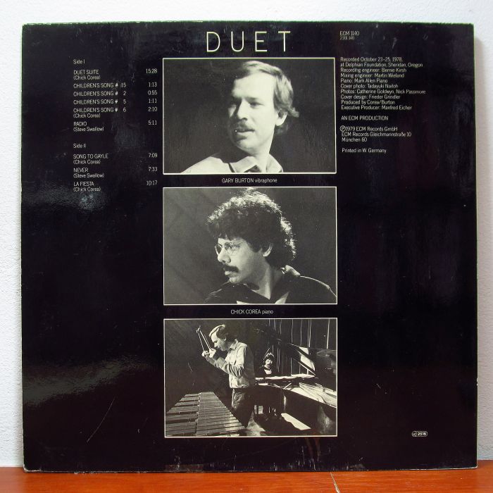 Платівка Чік Коріа та Гарі Бартон | Gary Burton / Chick Corea - Duet