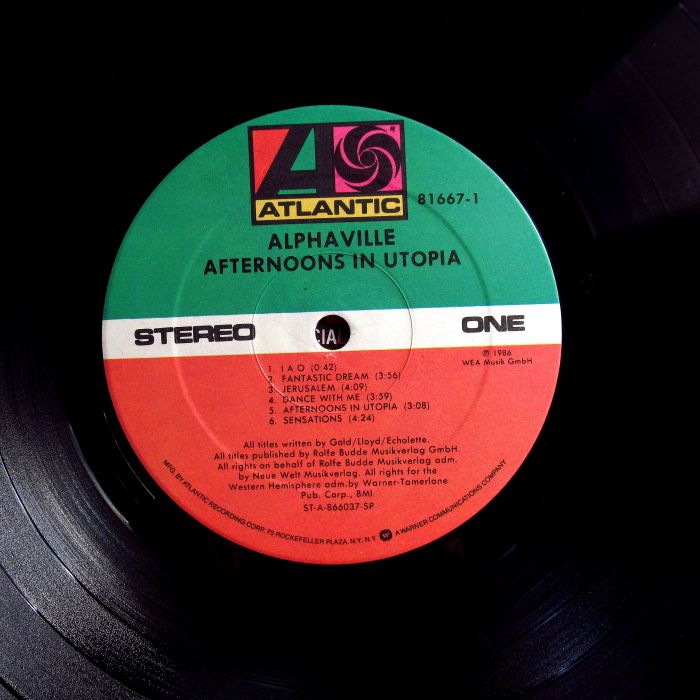 Платівка Альфавил| Alphaville – Afternoons In Utopia