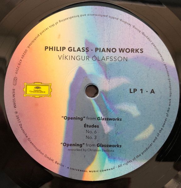 Платівка Philip Glass · Vikingur Olafsson – Piano Works|Філіп Гласс/Вікінгур Олафссон-Фортепіанні твори
