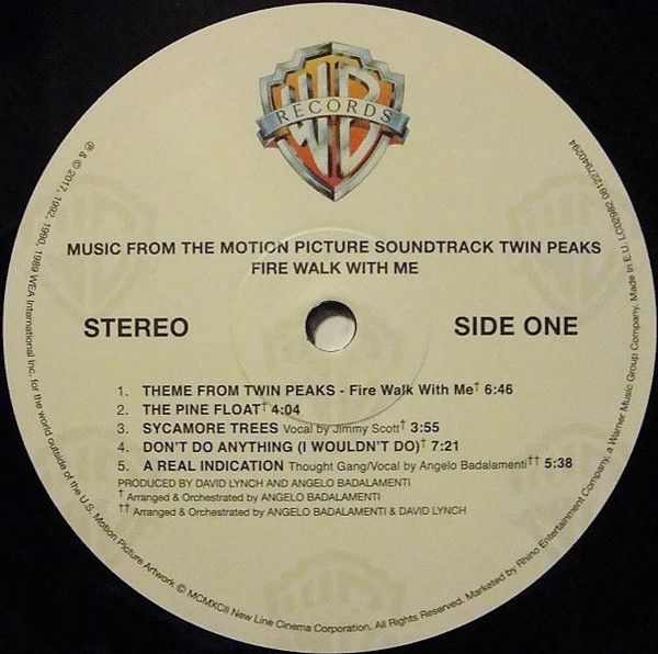 Платівка Angelo Badalamenti – Twin Peaks - Fire Walk With Me (Music From The Motion Picture Soundtrack)|Анджело Бадаламенті-Твін Пікс: Вогонь іди зі мною