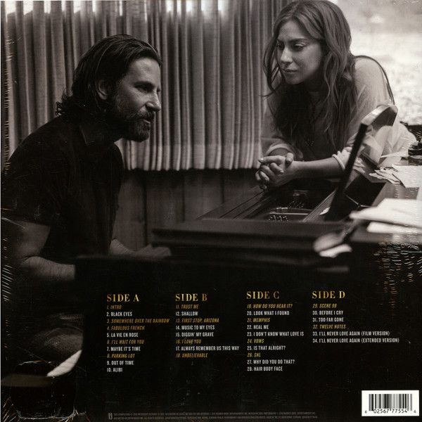 Платівка Lady Gaga, Bradley Cooper – A Star Is Born Soundtrack|Леді Гага, Бредлі Купер-Зірка народилася (2LP)