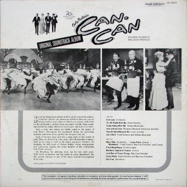 Платівка Cole Porter's Can-Can: Original Soundtrack Album|Can-Can Коула Портера: оригінальний саундтрек до альбому