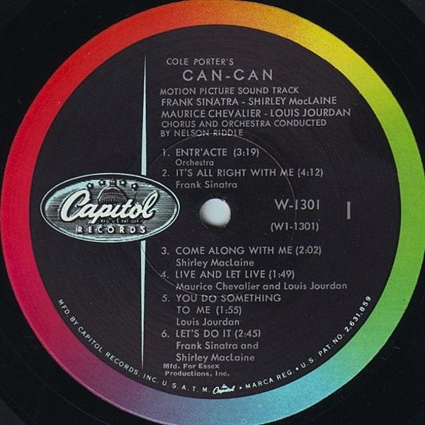 Платівка Cole Porter's Can-Can: Original Soundtrack Album|Can-Can Коула Портера: оригінальний саундтрек до альбому