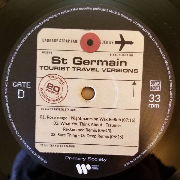 Платівка St Germain – Tourist Travel Versions|Сен-Жермен