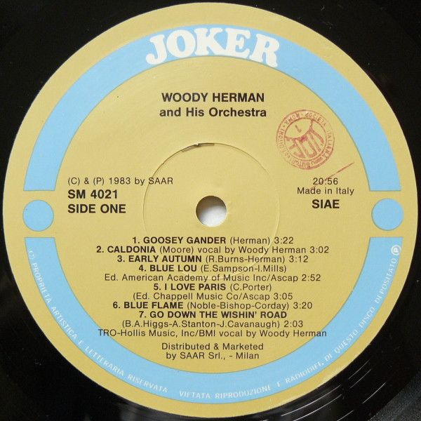 Платівка Woody Herman And His Orchestra – Вуді Герман та його оркестр