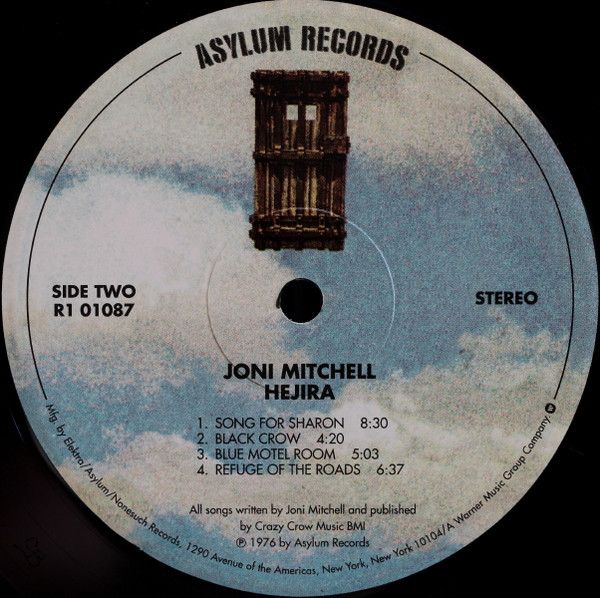 Платівка Joni Mitchell – Hejira|Джоні Мітчелл