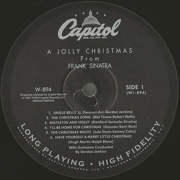 Платівка Frank Sinatra –  A Jolly Christmas From Frank Sinatra|Френк Сінатра-Веселе Різдво від Френка Сінатри