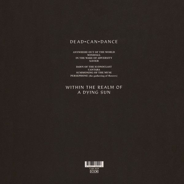 Платівка Dead Can Dance – Within The Realm Of A Dying Sun|Мертві можуть танцювати-У царстві вмираючого сонця