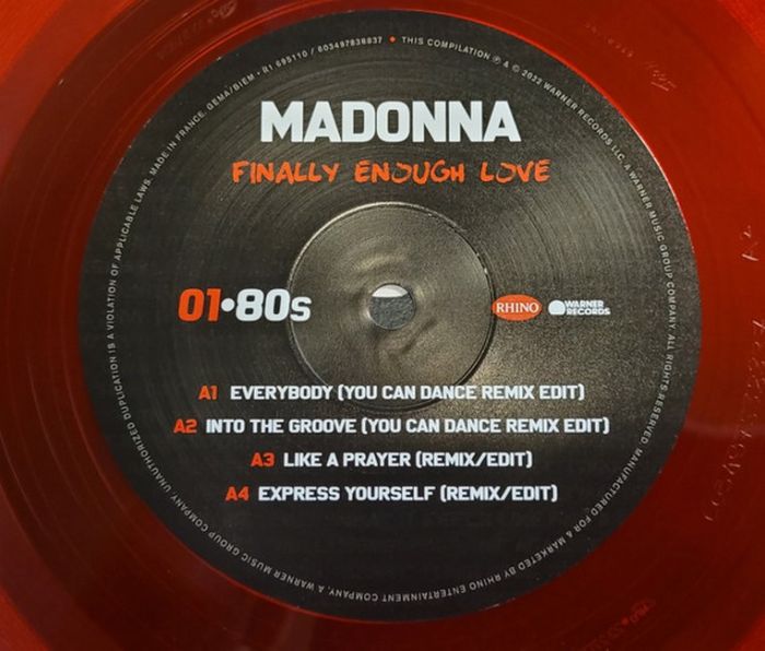 Платівка Madonna – Finally Enough Love|Мадонна – Нарешті досить кохання(2xLP)
