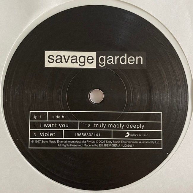 Платівка Savage Garden – Savage Garden|Дикий сад-Дикий сад(2xLP)