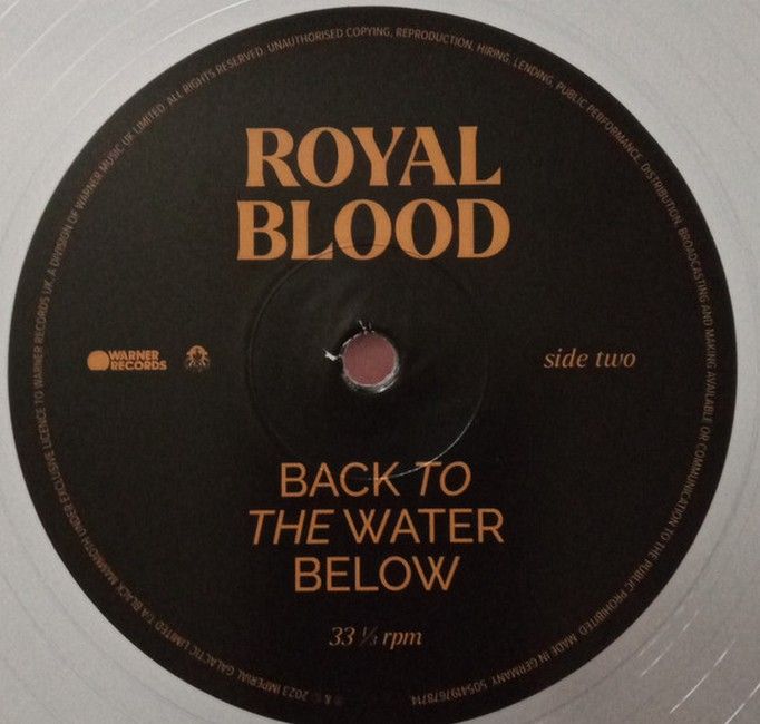 Платівка Royal Blood – Back To The Water Below|Королівська кров-Назад до води внизу