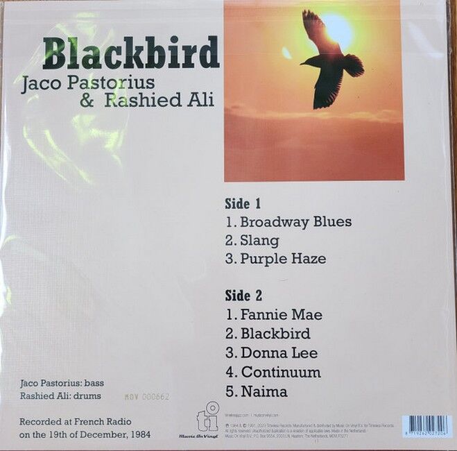 Платівка Jaco Pastorius & Rashied Ali – Blackbird|Жако Пасторіус та Рашид Алі-Дрізд