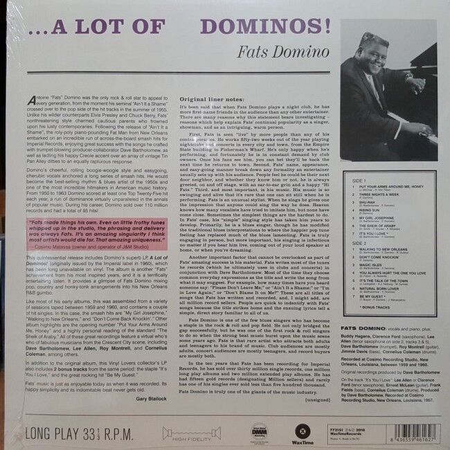 Fats Domino – ...A Lot Of Dominos ! (LP, Album, Limited Edition, Reissue, 180g, Vinyl)