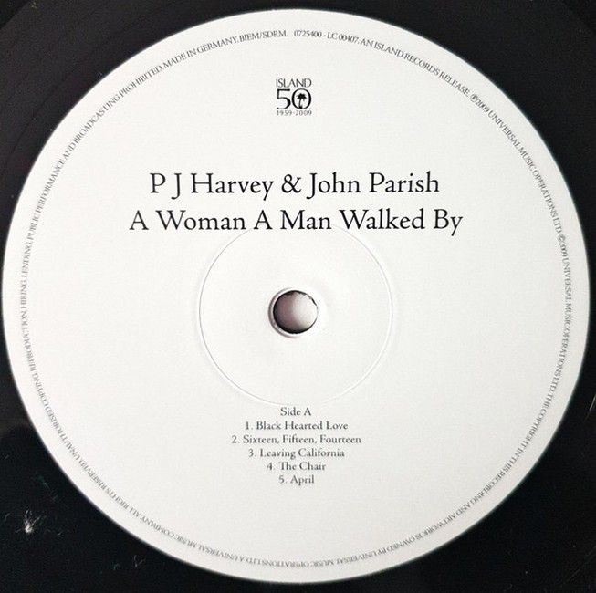 Платівка PJ Harvey & John Parish – A Woman A Man Walked By|Пі Джей Харві та Джон Періш-Повз пройшла жінка і чоловік