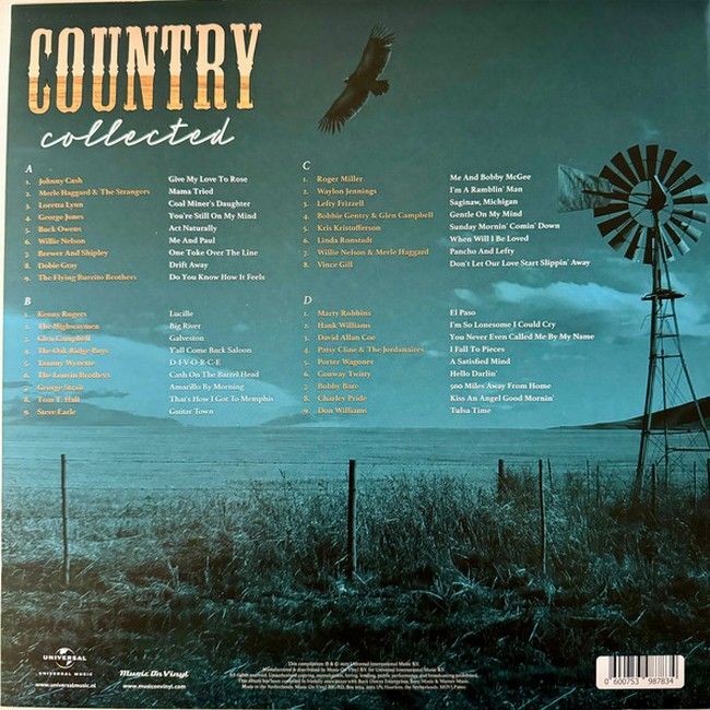 Country Collected (2LP, Compilation, Limited Edition, Clear Vinyl)