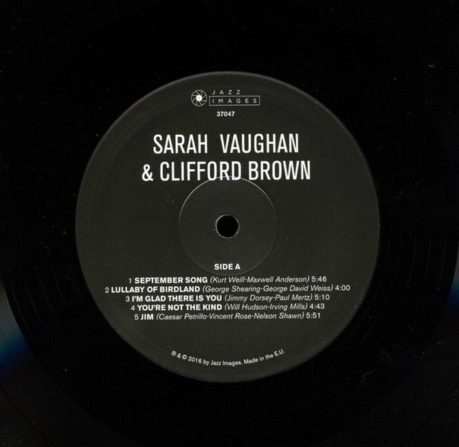 Sarah Vaughan & Clifford Brown – Sarah Vaughan & Clifford Brown (LP, Album, Deluxe Edition, Vinyl)