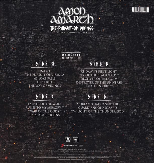 Платівка Amon Amarth – The Pursuit Of Vikings - Live At Summer Breeze|Амон Амарт-Погоня за вікінгами-Прямий ефір на Summer Breeze(2xLP)