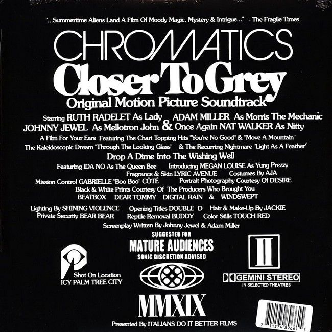 Платівка Chromatics – Closer To Grey|Хроматика-Ближче до Грея(2xLP)