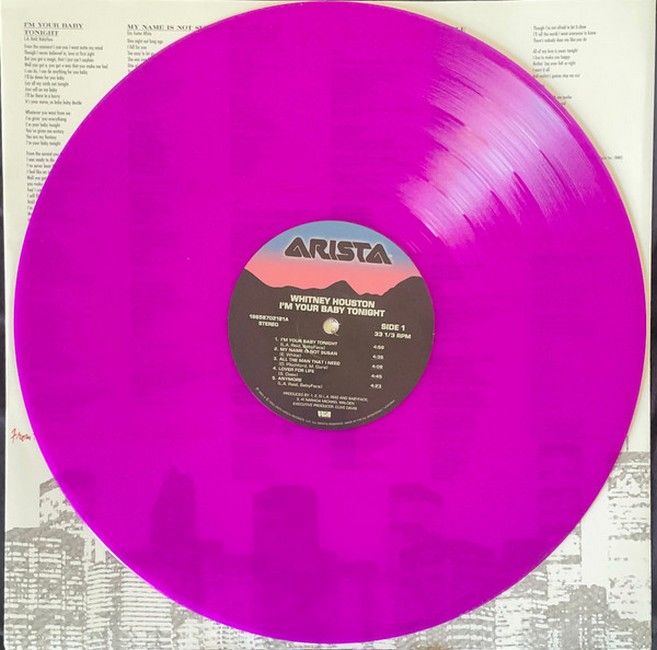 Whitney Houston – I'm Your Baby Tonight (LP, Album, Reissue, Violet Vinyl)