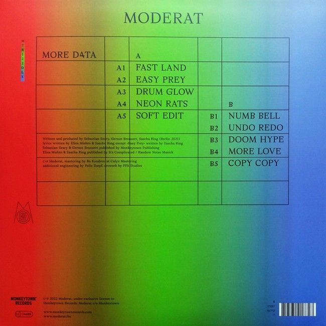 Платівка Moderat – More D4ta(Deluxe Edition, Stereo, 180 g, Vinyl)|Модерувати-Більше D4ta