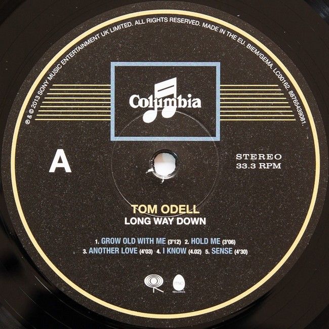 Tom Odell – Long Way Down (LP, Album, Vinyl)