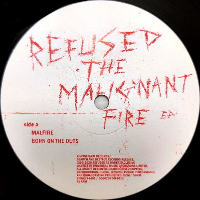 Refused - Malignant Fire (EP, 12", 45 RPM, Vinyl)