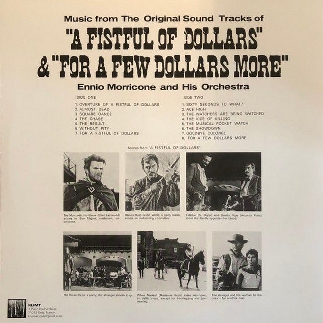 Ennio Morricone E La Sua Orchestra - A Fistful Of Dollars & For A Few Dollars More (LP, 45 RPM, Compilation, Limited Edition, Reissue, Remastered, Oxblood, 180 gram)