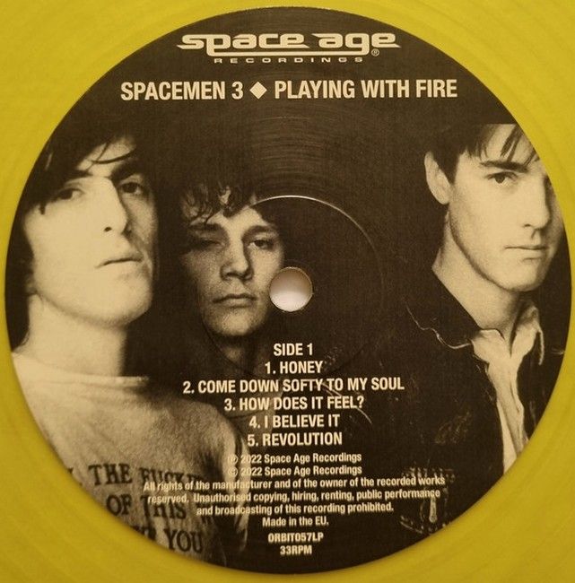 Spacemen 3 – Playing With Fire (LP, Album, Reissue, Translucent Yellow)