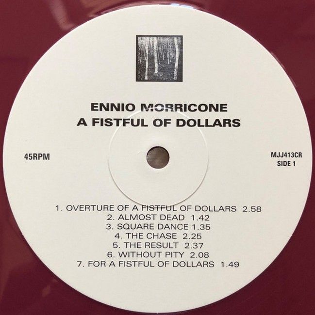Ennio Morricone E La Sua Orchestra - A Fistful Of Dollars & For A Few Dollars More (LP, 45 RPM, Compilation, Limited Edition, Reissue, Remastered, Oxblood, 180 gram)