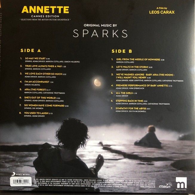 Платівка Sparks – Annette (Cannes Edition - Selections From The Motion Picture Soundtrack)|Спаркс – Аннет (Каннське видання – фрагменти саундтреку до фільму)