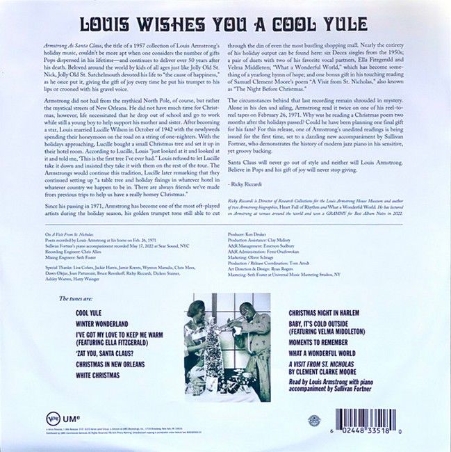 Платівка Louis Armstrong – Louis Wishes You A Cool Yule|Луїс Армстронг-Луї бажає вам прохолодних свят