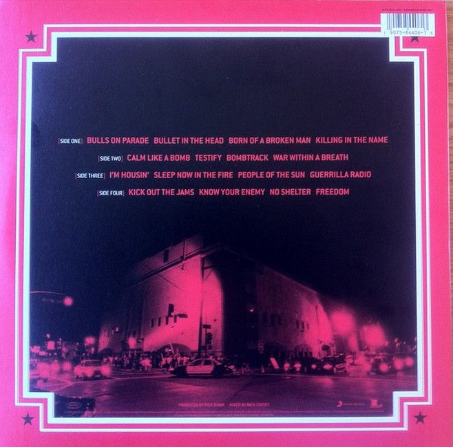 Rage Against The Machine – Live At The Grand Olympic Auditorium (2LP, Album, Reissue, 180 gr., Vinyl)