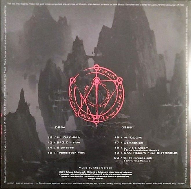 Mick Gordon - Doom (Original Game Soundtrack) (2LP, 180g, Red Translucent)