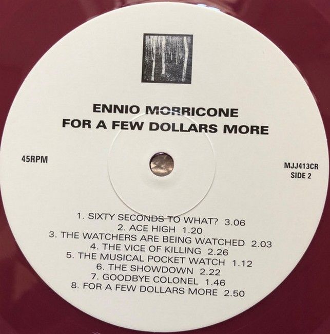 Ennio Morricone E La Sua Orchestra - A Fistful Of Dollars & For A Few Dollars More (LP, 45 RPM, Compilation, Limited Edition, Reissue, Remastered, Oxblood, 180 gram)