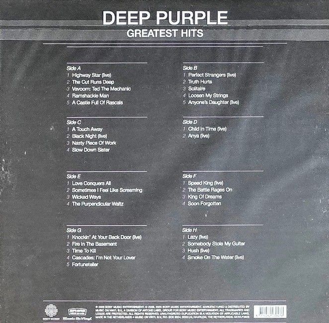 Deep Purple - Greatest Hits (4LP, Compilation, Reissue, Vinyl)
