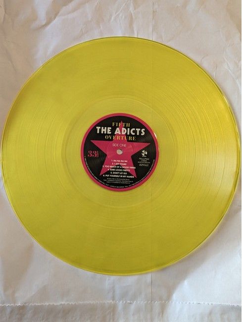 The Adicts – Fifth Overture (2LP, Album, Record Store Day, Limited Edition, Stereo, Yellow)
