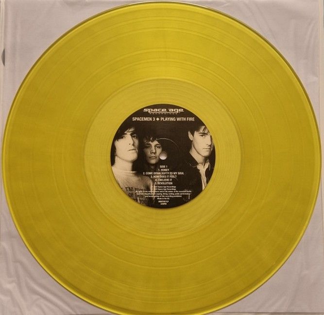 Spacemen 3 – Playing With Fire (LP, Album, Reissue, Translucent Yellow)