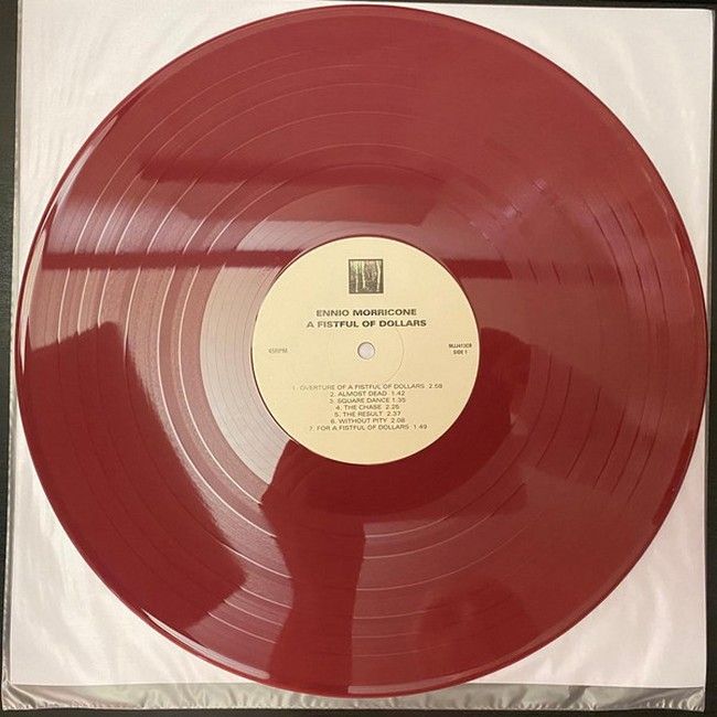 Ennio Morricone E La Sua Orchestra - A Fistful Of Dollars & For A Few Dollars More (LP, 45 RPM, Compilation, Limited Edition, Reissue, Remastered, Oxblood, 180 gram)