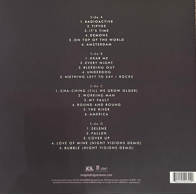 Платівка Imagine Dragons – Night Visions|Уявіть собі драконів-Нічні видіння(2xLP)