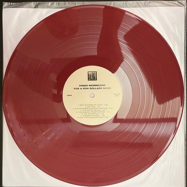 Ennio Morricone E La Sua Orchestra - A Fistful Of Dollars & For A Few Dollars More (LP, 45 RPM, Compilation, Limited Edition, Reissue, Remastered, Oxblood, 180 gram)