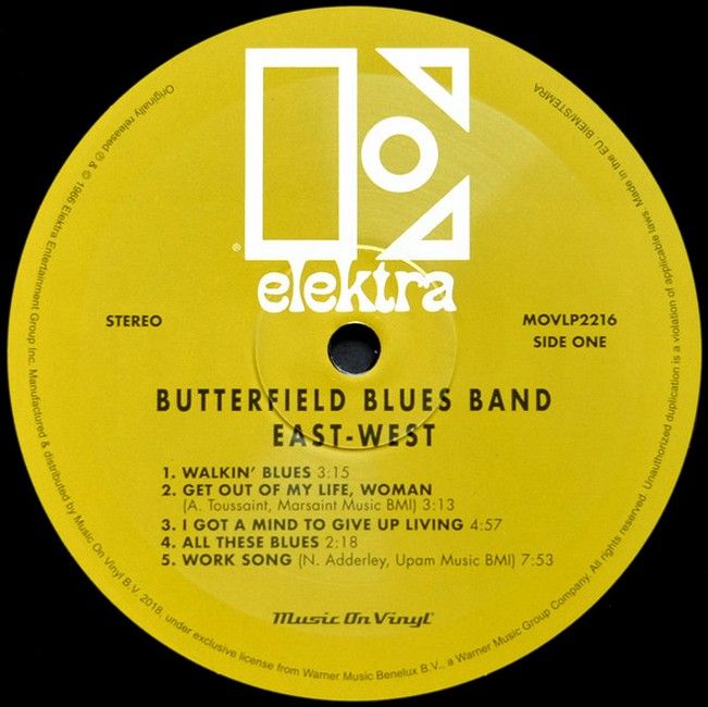 The Butterfield Blues Band – East-West (LP, Album, Reissue, 180 Gram, Vinyl)