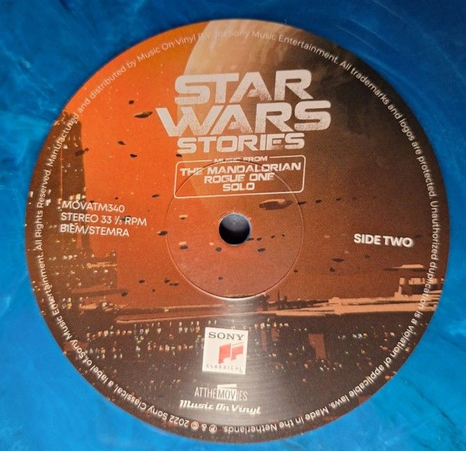Various - Star Wars Stories: Music From The Mandalorian, Rogue One, Solo (2LP, Album, Limited Edition, Numbered, 'Hyperspace’ Blue)
