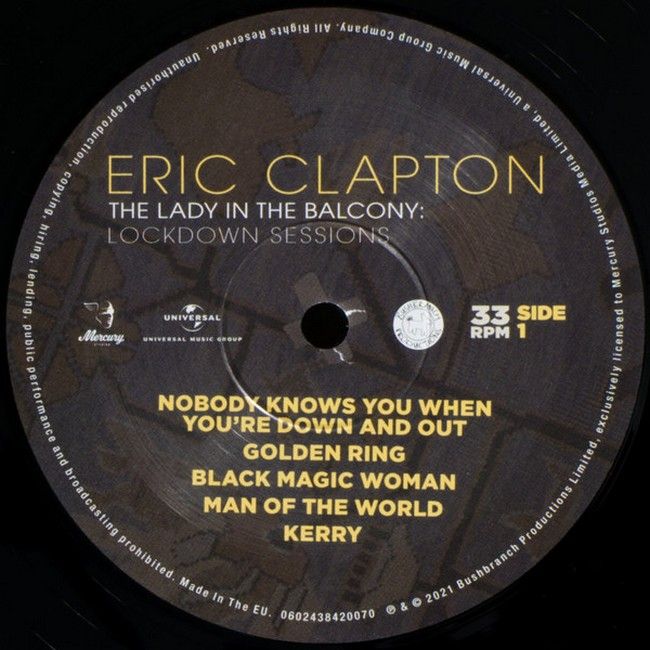 Eric Clapton – The Lady In The Balcony: Lockdown Sessions (2LP, Album, Reissue, 180 gr, Vinyl)