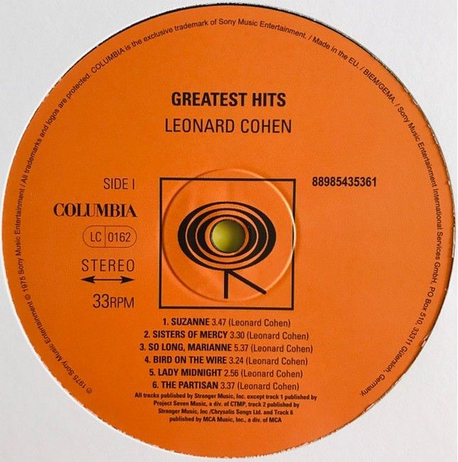 Leonard Cohen – Greatest Hits (Vinyl)