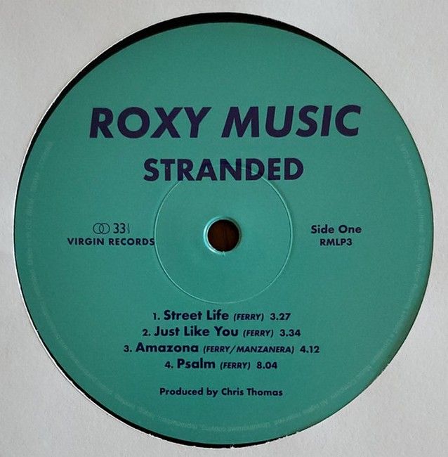 Платівка Roxy Music – Stranded|Музика Роксі-Що сів на мілину