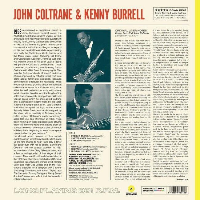 John Coltrane & Kenny Burrell – John Coltrane & Kenny Burrell (LP, Album, Limited Edition, Reissue, Yellow Vinyl)