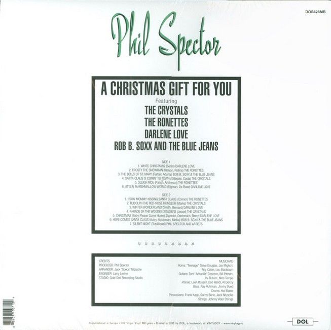 Various - A Christmas Gift for You (LP, Album, Limited Edition, Reissue, Unofficial Release, Mono, Green Vinyl)