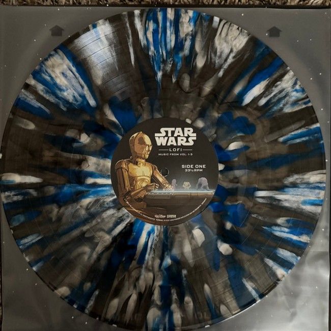Various - Star Wars Lofi (Music From Vol. 1-3) (LP, Album, Compilation, Limited Edition, Stereo, Translucent Grey With Blue And White Splatter Vinyl)