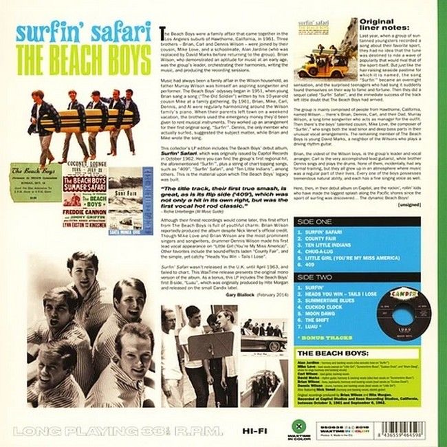 The Beach Boys – Surfin’ Safari (LP, Album, Limited Edition, Green Vinyl)